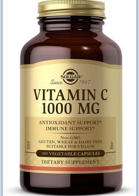 Solgar Vitamin C 1000mg, 100 Vegetable Capsules