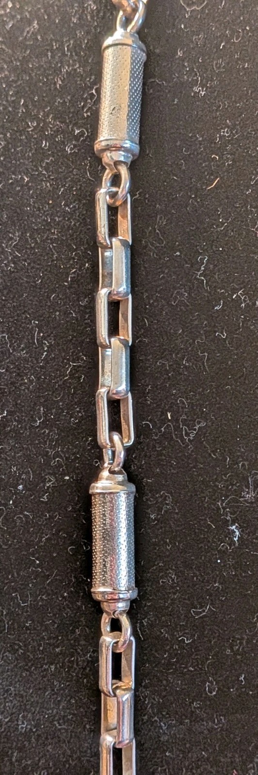 Solid Italy 925 Sterling Silver Rectangle Round A… - image 2