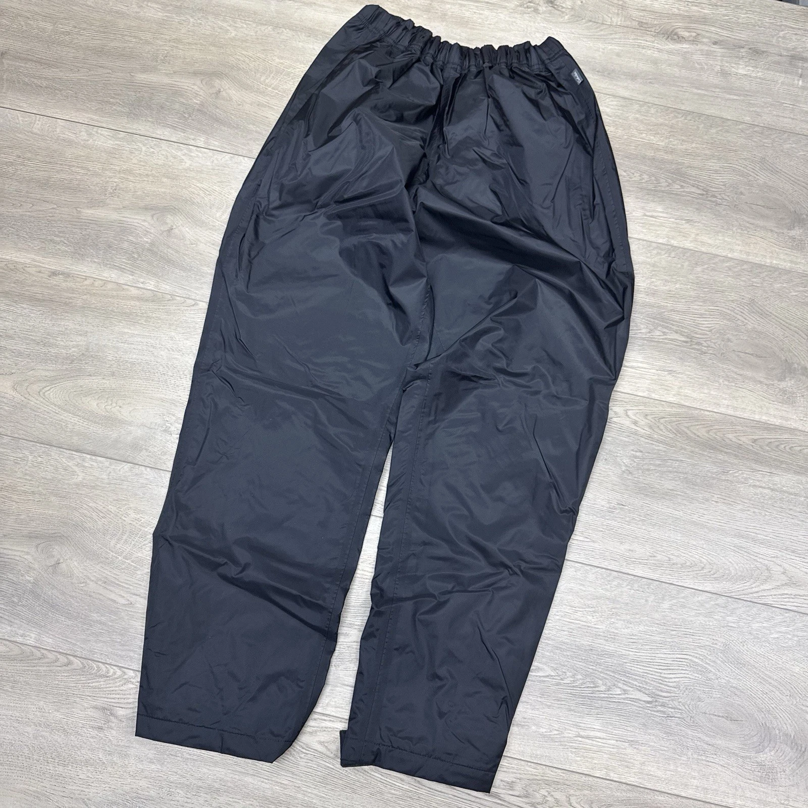 Cabelas Black Outdoor Rain Pants Sz Large Gorpcore Outdoor