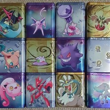 Pokemon Mini Tin Bundle 50 X Cards Inc. 1 EX/V Ultra Rare & 10 Rare/Reverse/Holo