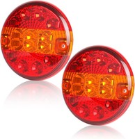 LED AnhäNger RüCklicht Rund LKW Bremslicht Indikator 12V 24V 2 StüCk