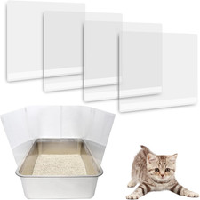 3PCS Cat Litter Box Pee Shields,Transparent Easy Clean Splash Guard for Open Top