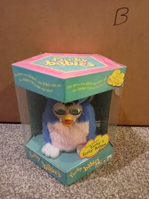 1999 Vintage Tiger Furby Babys Baby LITTLE BABY BLUE Gen 2 NEU VERSIEGELT