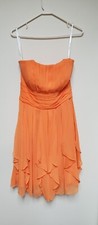 Davids Bridal Bridesmaid Dress Size 10 Bright Orange Wedding Dress