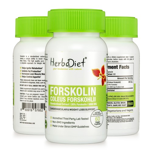 Forskolin Extract Coleus Forskohlii Capsules 20% POWERFUL Weight Loss Fat Burner - Picture 4 of 4