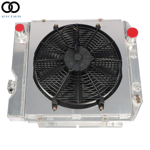 3 Row Aluminum Radiator W/ Fan Shroud For Ford Mustang 1964-66 Falcon 1960-65 V8 - Bild 2 von 9