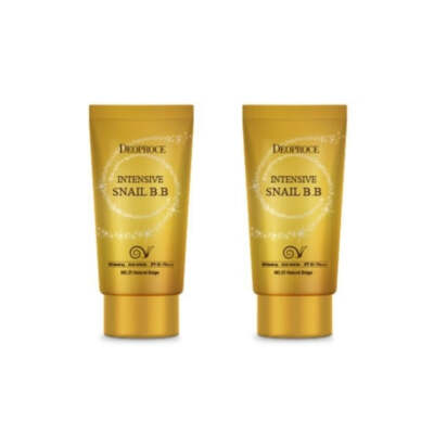 Deoproce Intensive Snail BB Cream No.21 Natural Beige SPF50+ PA+++ 50ml*2Pcs