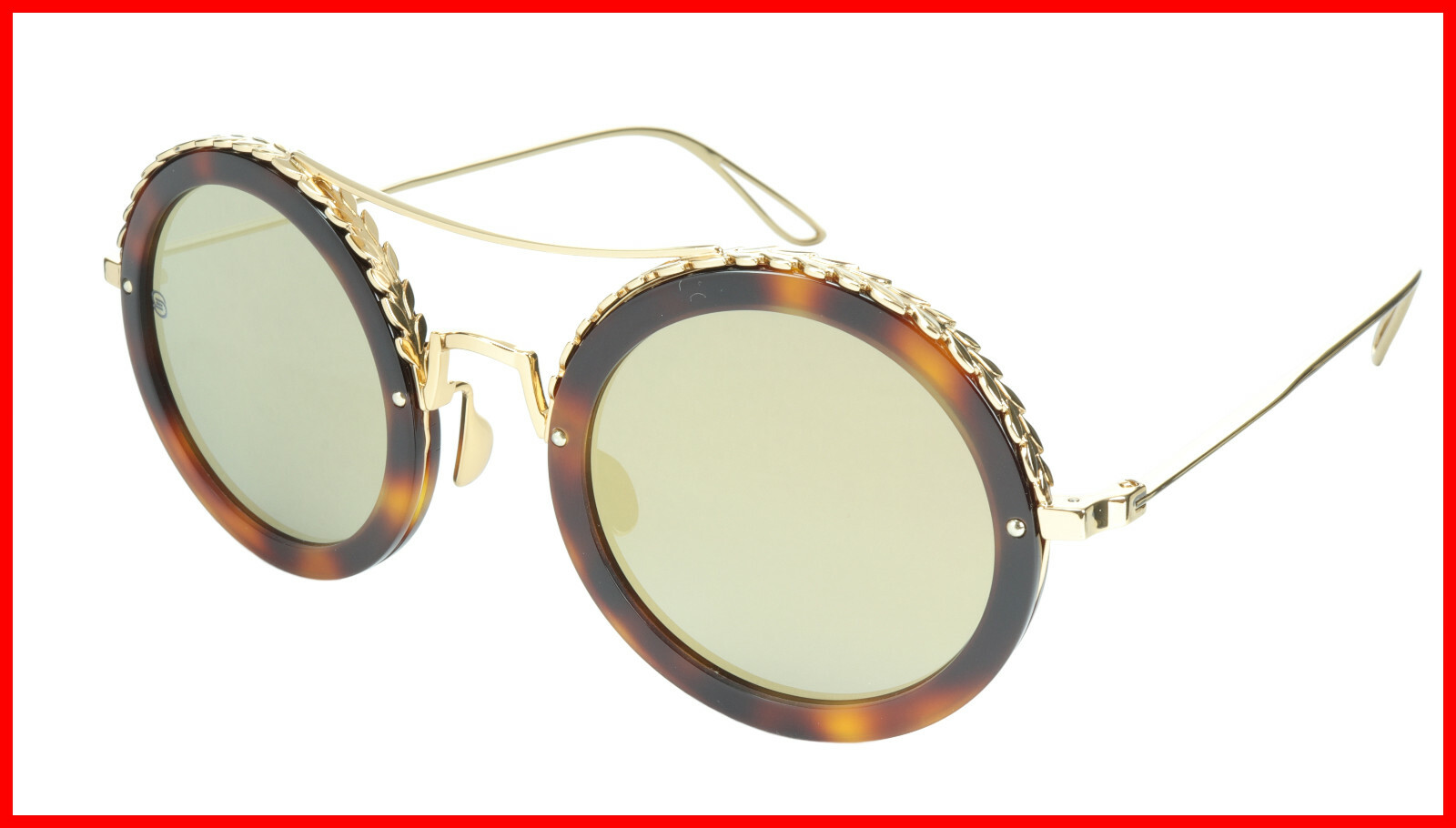 Ellie Saab Sunglasses ES 001/S 06JO3 Acetate Metal Italy Made 48-27-145