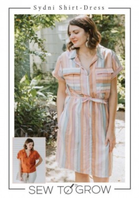 Sew To Grow Schnittmuster Syndi Shirtkleid & Top Damen XS-4XL