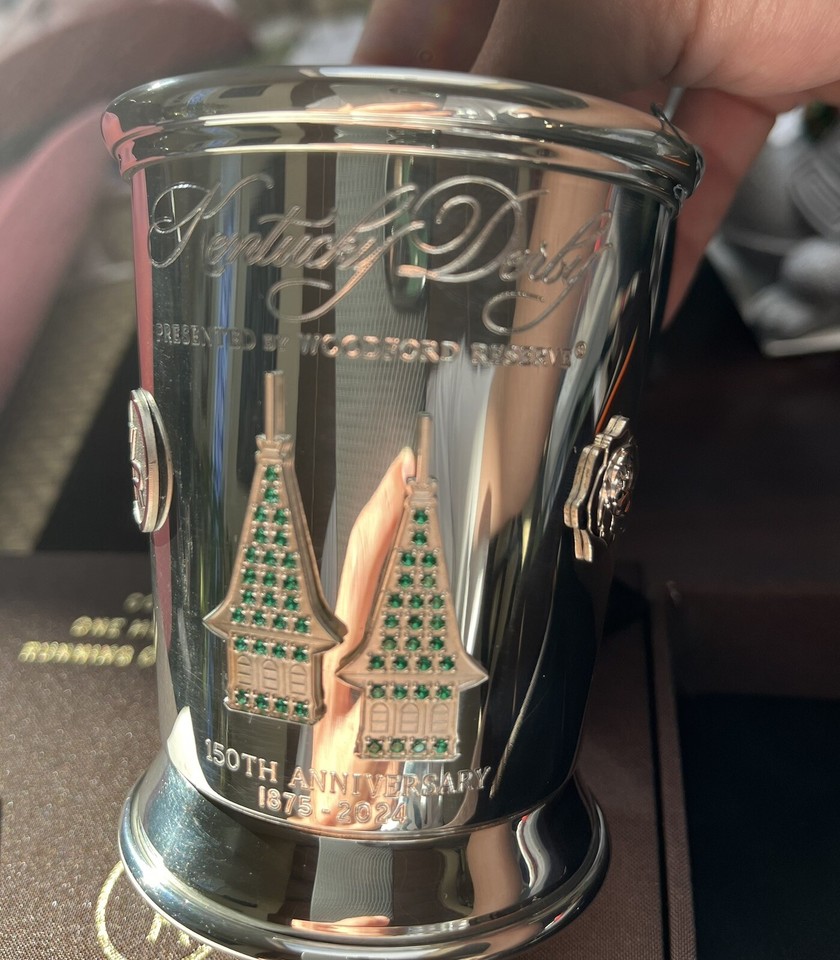 Kentucky Derby Mint Julep Cup 3 of 1,000 Dollar Julep Cup(shown on