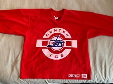 WINNIPEG JETS GAME USED PRACTICE JERSEY CCM SIZE 56 Number 50 Likely Rob Murray