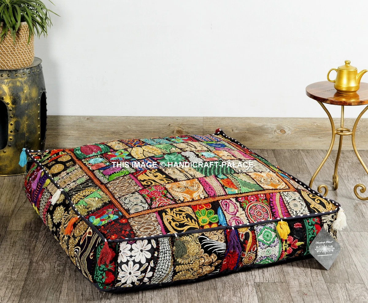 Large pillow cheap ottoman