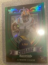 2021 Prizm Crusade green prizm Jamarr Chase rc #162  Cincinnati Bengals