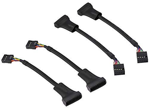 zdyCGTime USB 3.0 19 pin maschio a USB 2.0 9 pin femmina connettore del (q7S)