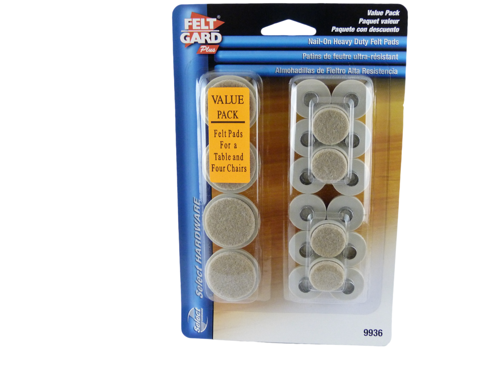 Feltgard 9936 Heavy Duty Nail-On Felt Pads - 20 Piece Value Pack