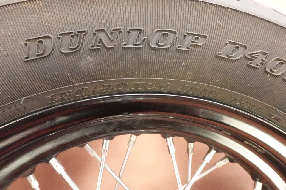 2018-2022 Harley Davidson Heritage Classic FLHCS Rear DUNLOP Tire Rim Wheel - Image 3 of 4
