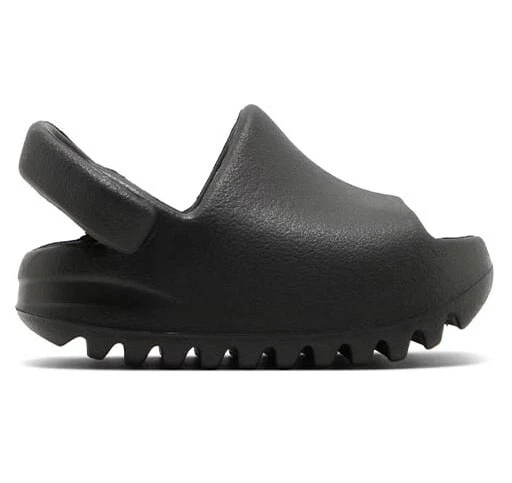 Adidas Yeezy Slide bambini ""Onice scuro"" grigio scuro nero HQ4118 taglia 5K *NUOVO