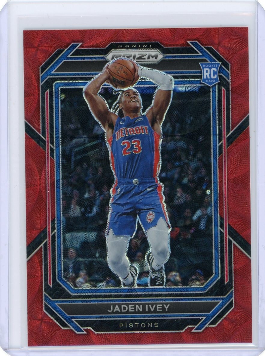 2022-23 Panini Prizm Basketball Choice Red Rookie #256 Jaden Ivey #77/88