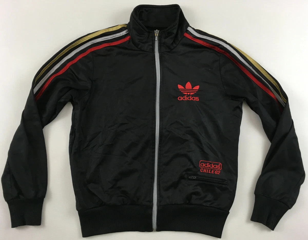 Adidas Originals 62 tracksuit track top wet look black womens 38 | eBay