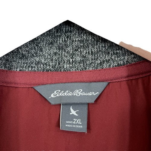 Eddie Bauer 2XL Radiator Fleece Jacket Snap Mock Neck Pullover Knit EUC Mens - Picture 3 of 12