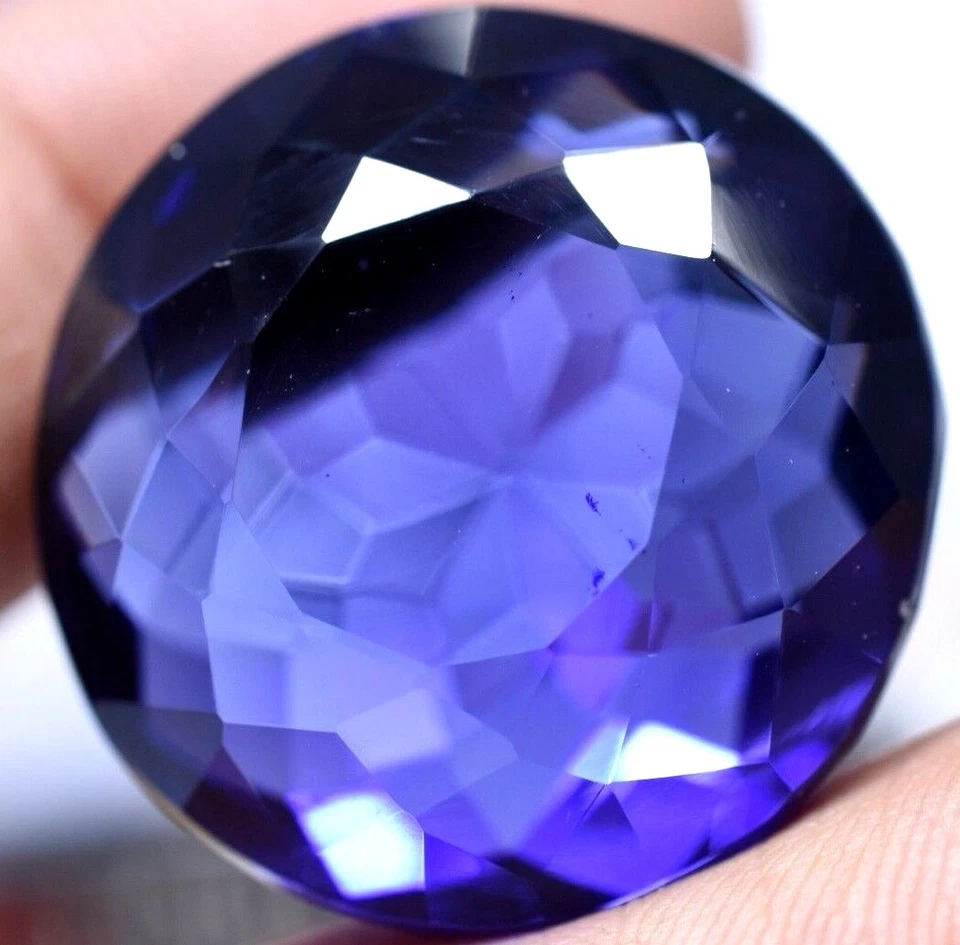 Lab Created 69.25 Ct Violet Blue Tanzanite GGL Certified Sparkling AAA+ Gemstone - Image 4 of 4