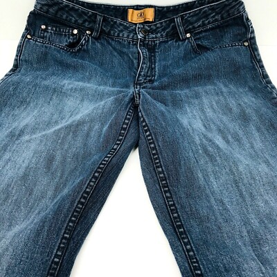 Dana Bushman Size 5 Bootcut Dark Denim Wash Jeans Womans Dark Denim 30X29
