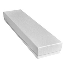 100 Swirl White Cotton Filled Bracelet Watch Gift Boxes 8" x 2" x 1" Tall
