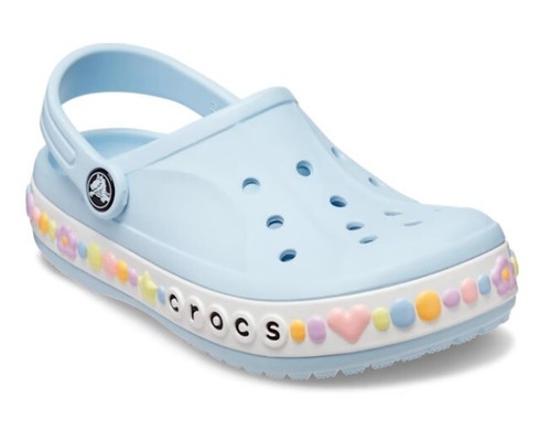 Crocs Kids Bayaband Charm Band Clog T – Mineral Blue / US J1 EU 32-33