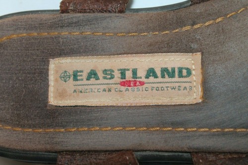 Eastland Size 10 D Brown Leather Rustic Sandals Men Shoes VTG - Picture 4 of 5
