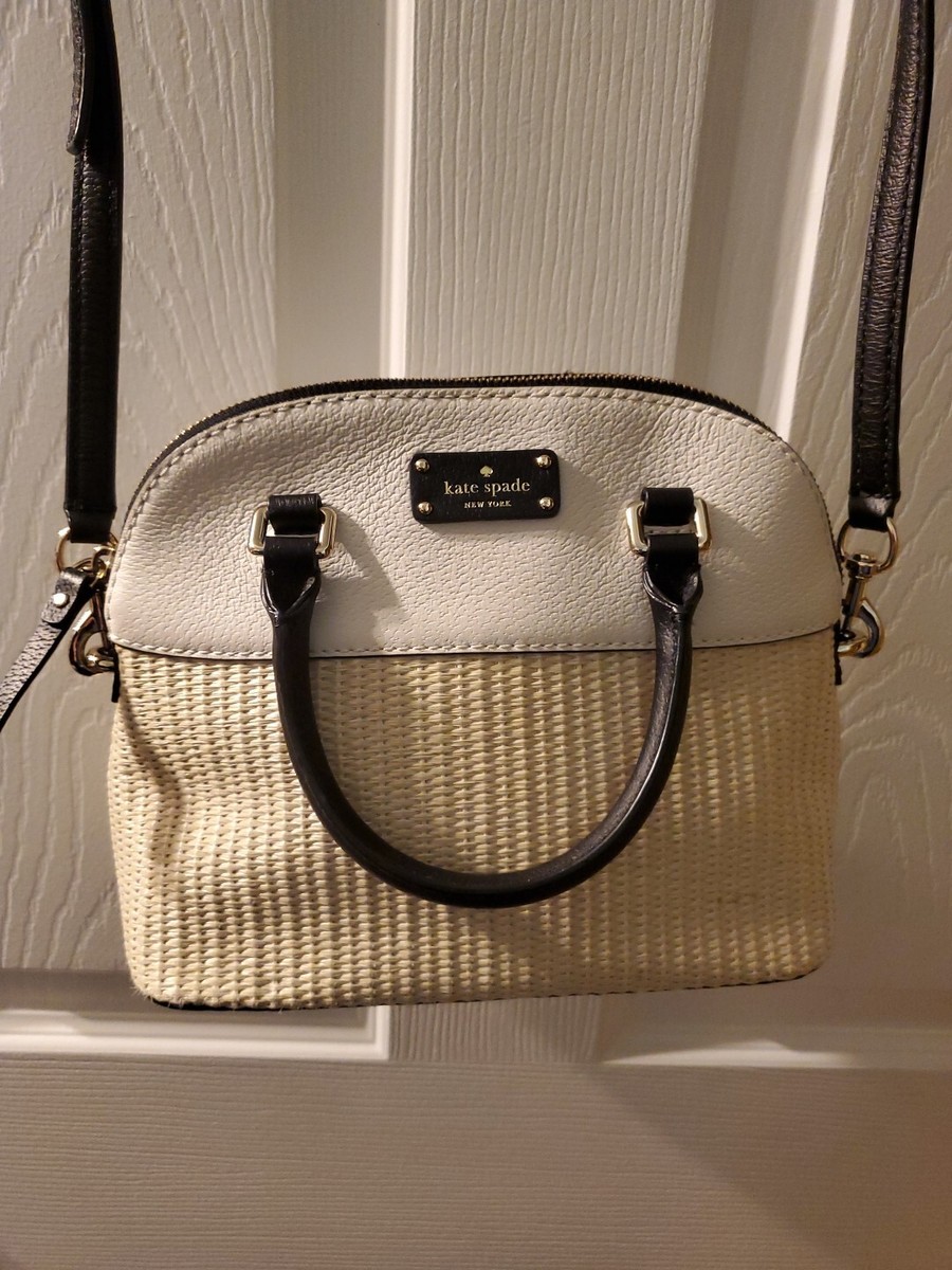 Kate Spade GROVE STREET STRAW MINI CARLI SATCHEL Crossbody And  Read!!