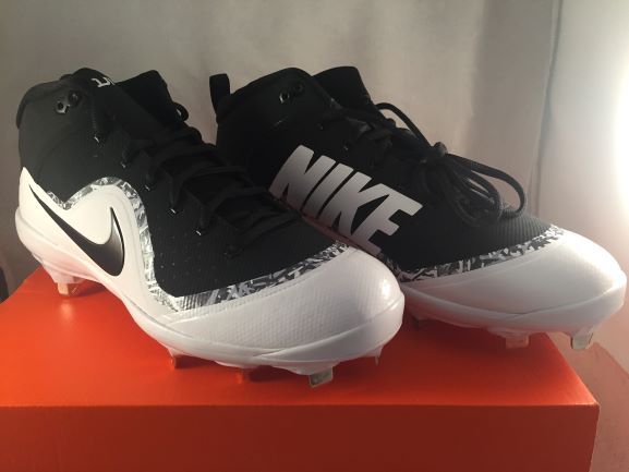 BRAND NEW* NIKE FORCE AIR TROUT 4 PRO BASEBALL CLEATS BLACK  display picture 1