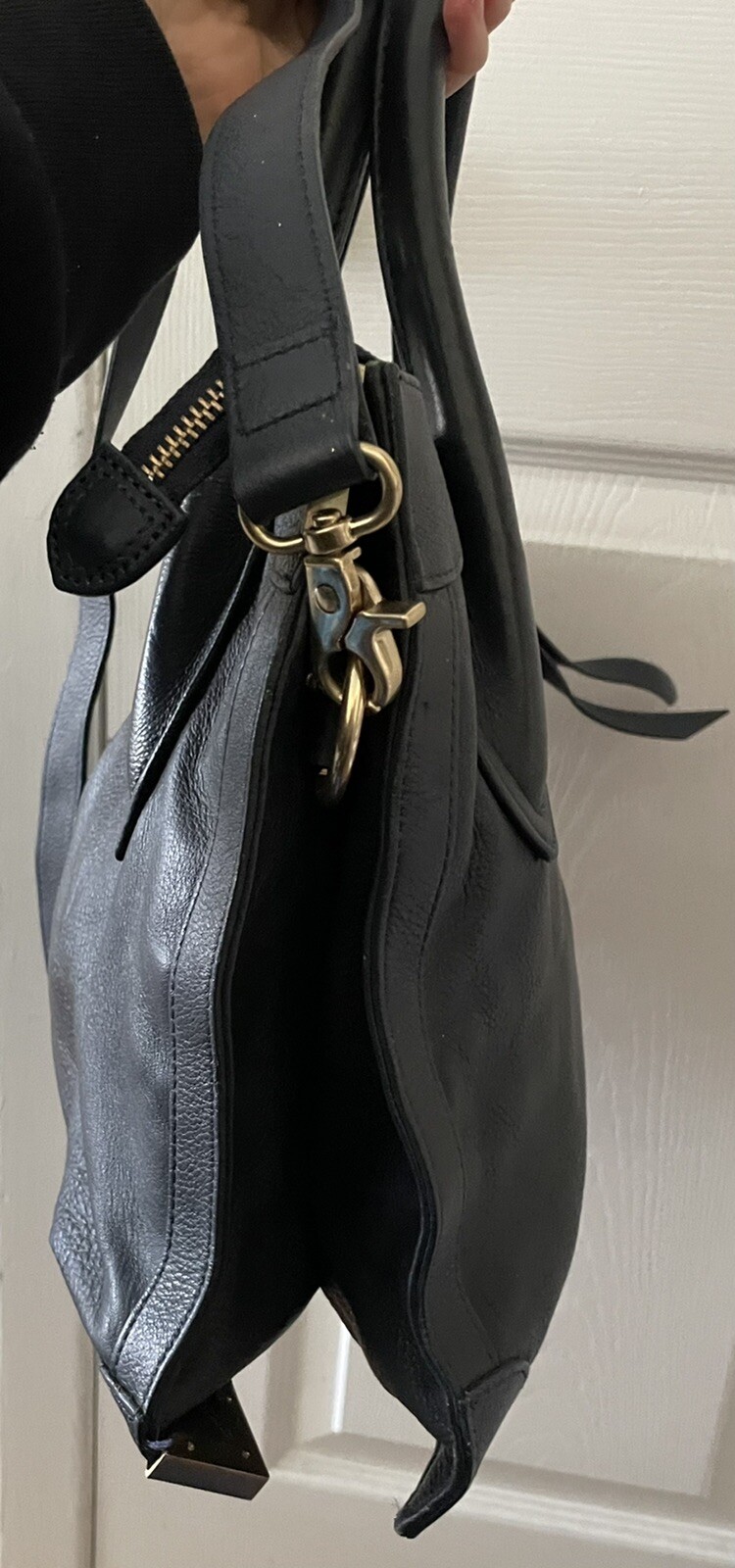 FOLEY + CORINNA blue rectangular leather shoulder… - image 4