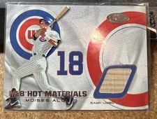 2002 Hot Prospects MLB Red Hot Materials #MO Moises Alou Bat Rare Card  
