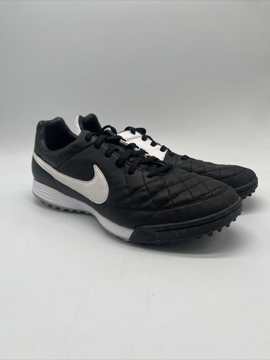 Nike Tiempo Legacy TF Sneakers 631517-010 Black/White Men's Size