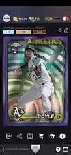 Baseball Bunt 24 Topps Chrome PURPLE BASE ICONIC JOE BOYLE RC Serie 1 /275 