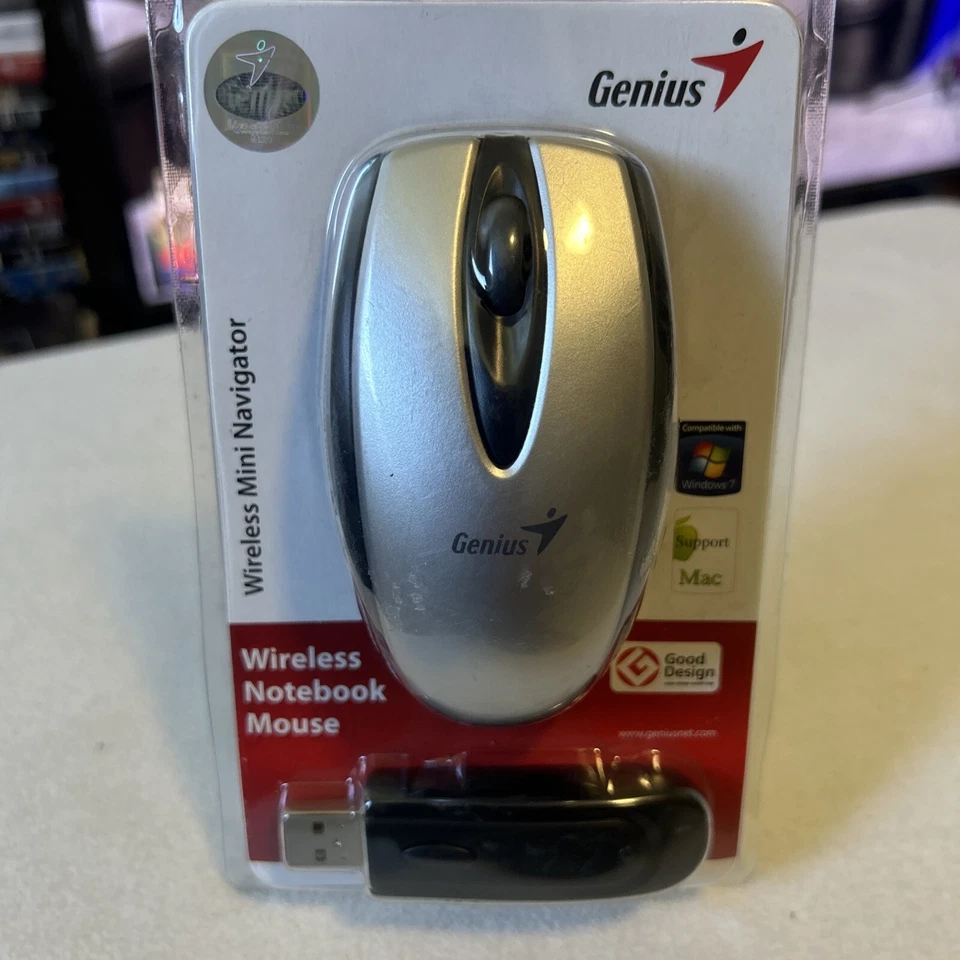 Genius Wireless Mini Navigator V2 Notebook Mouse New Batteries Are Old - Image 2 of 4