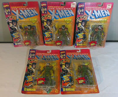 (5) Marvel : The Uncanny X-Men Wolverine 5th Edition Action Figure Toy Biz 1993