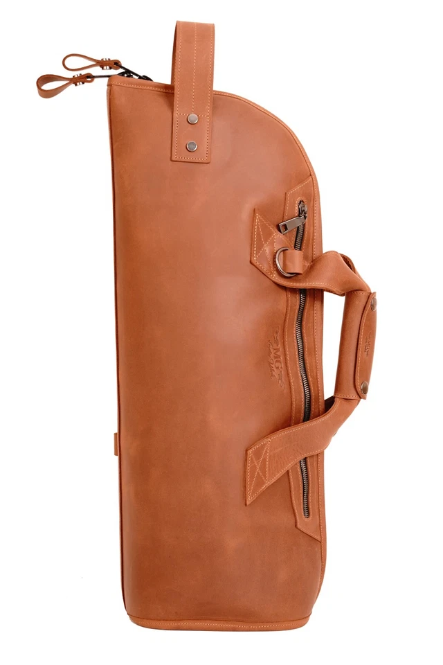 Bolso de concierto trompeta de cuero. Funda de cuero trompeta. Trompeta soporte individual cuero Foto 4 de 4