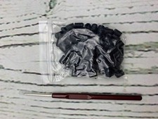 Cord Locks Elastic Adjuster Silicone Cord Stopper No Slip Black 100pc