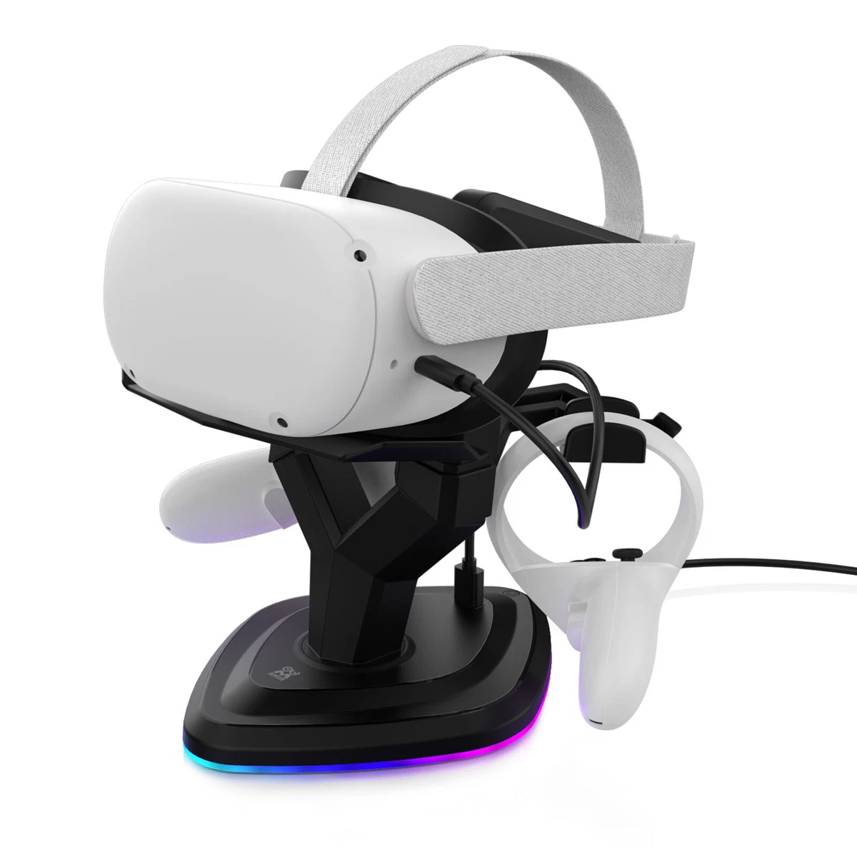 For Pico Neo3 VR Headset Display Stand RGB Charging Dock Station