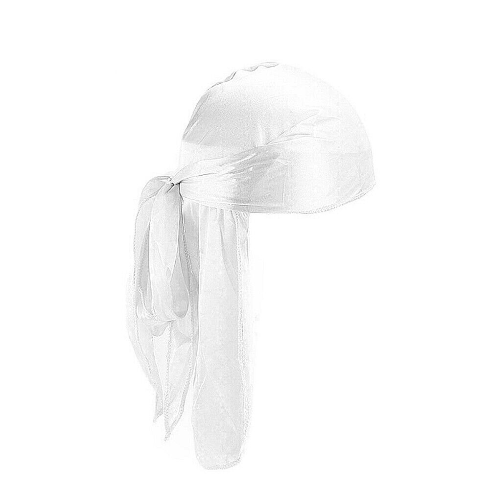 homozy Mens Velvet Bandana Hat Durag Boné De Cauda Longa Headwrap