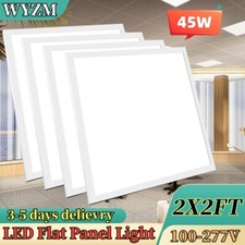 2x2FT White LED Flat Panel Light, 45Watt, Dimmable 0-10V, 5400LM, 5000K Daylight