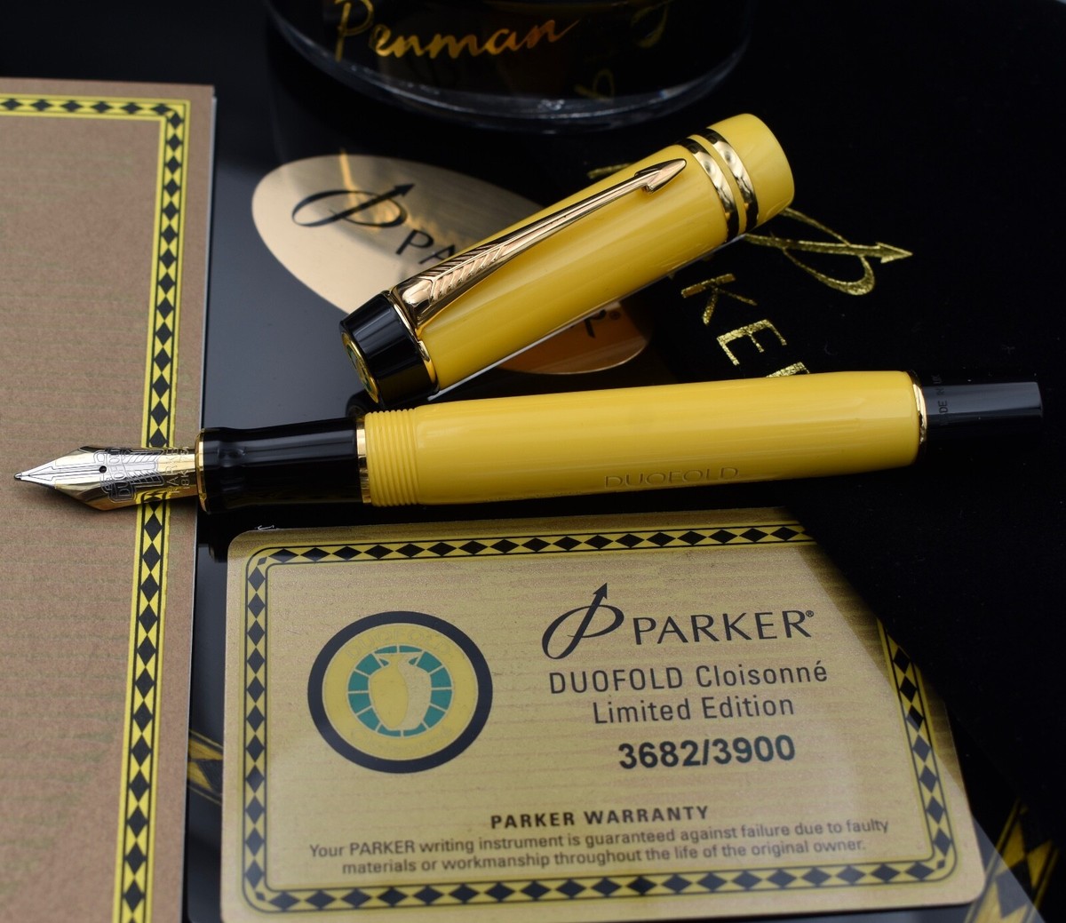 PARKER 2006 Duofold Cloisonné Limited Edition 3900 Fountain Pen