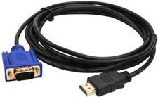 Gold HDMI Male to VGA Male 15 Pin Video Adapter Cable 1080P 6FT For TV DVD BOX