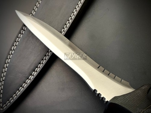 Handgefertigtes Leon Kennedy Messer Replik, Resident Evil, RE4, Lederscheide, zwei Größen - Bild 12 von 26