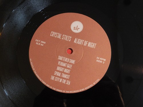 Crystal Stilts - Alight Of Night Original Silkscreen Cover Slumberland LP 2008 - Imagen 5 de 6