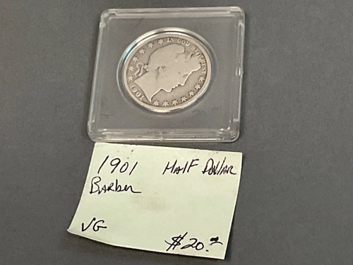 ESTATE FIND 1901 - Barber Half Dollar!!  VG