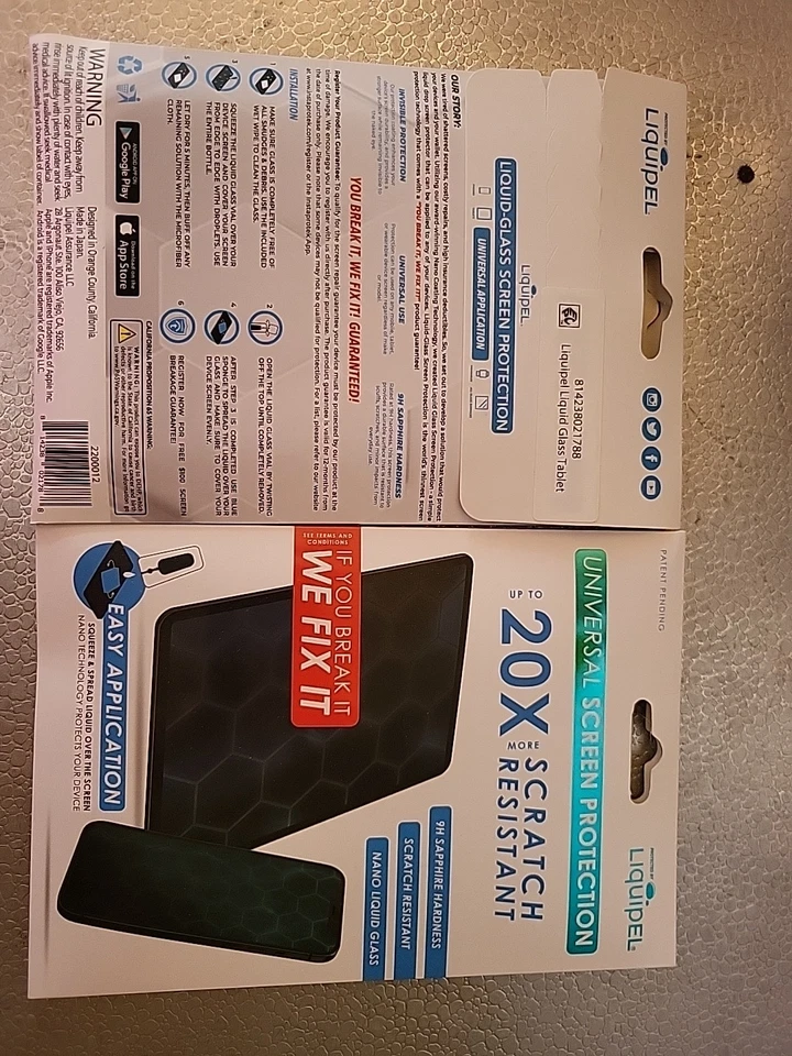 Protección Pantalla Vidrio Líquido Liquido Liquipel Aplicación Universal Todos los Teléfonos Tabletas Foto 3 de 3