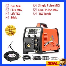 7in1 Gas/Gasless MIG MMA LIFT TIG Al Welder Dual Pulsed 110V/220V 13ft TIG Torch