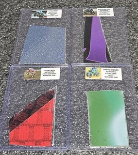 MONSTER JAM MULTI (4) PIECE SMALLS LOT EVENT / RACE USED FIBERGLASS BODY MJ101